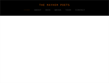 Tablet Screenshot of mayhempoets.com
